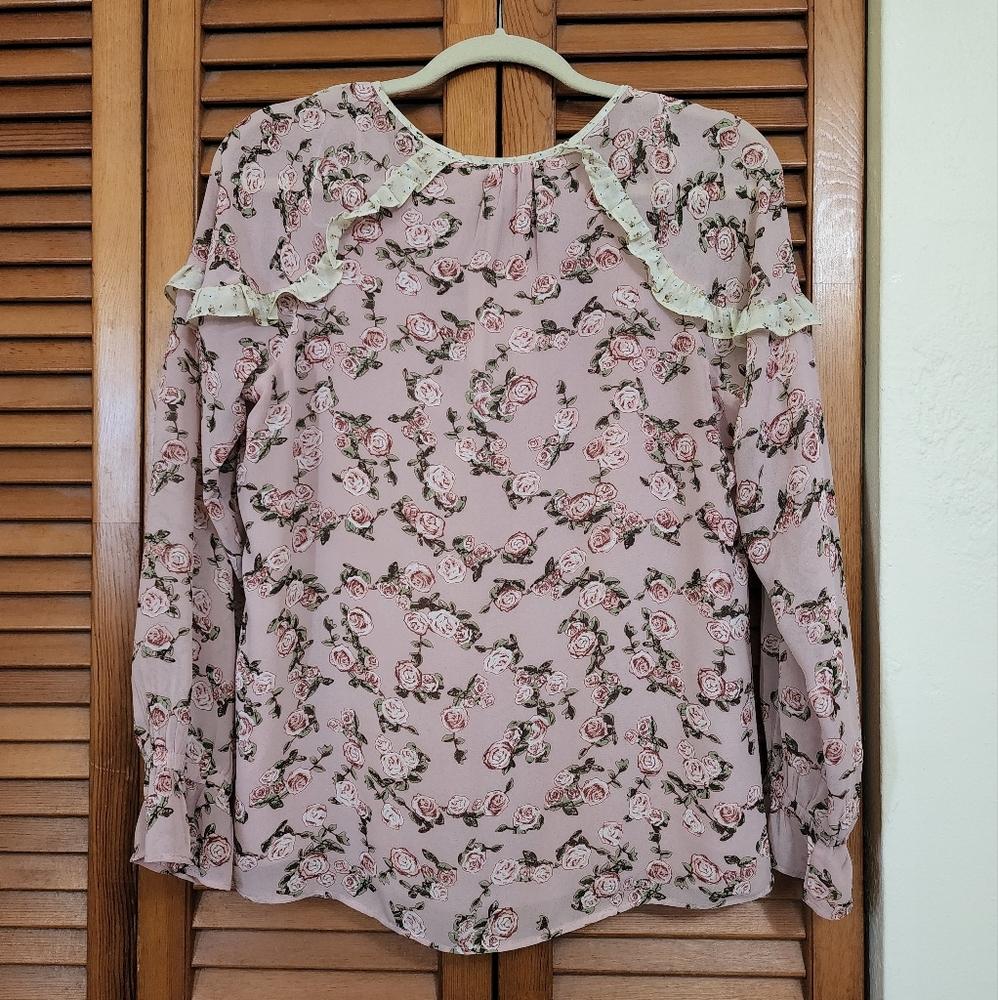 DR2 Floral Boho Ruffled Top - Picture 3 of 10